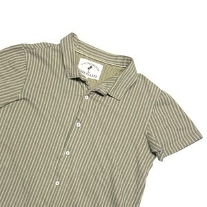 Free Planet 100% Cotton Striped Button Down Shirt Men's Medium Casual Boho EUC